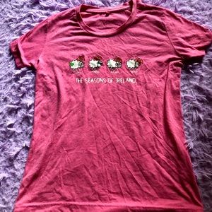 Pink Ireland shirt with sheeps !